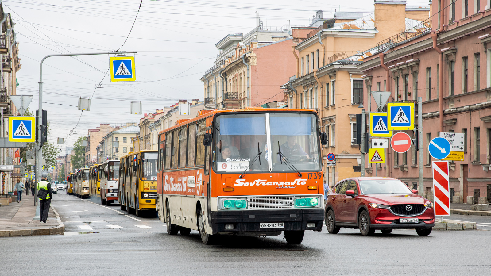 Санкт-Петербург, Ikarus 250.59 № О 582 НА 198; Санкт-Петербург — VI Международный транспортный фестиваль "ТранспортФест-2025"