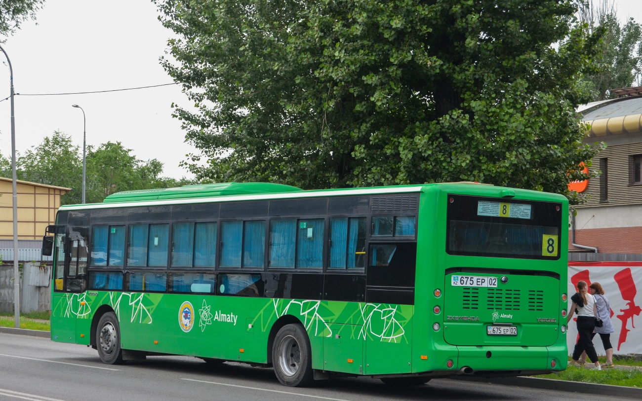Алматы, Yutong ZK6118HGA (QazTehna) № 675 EP 02