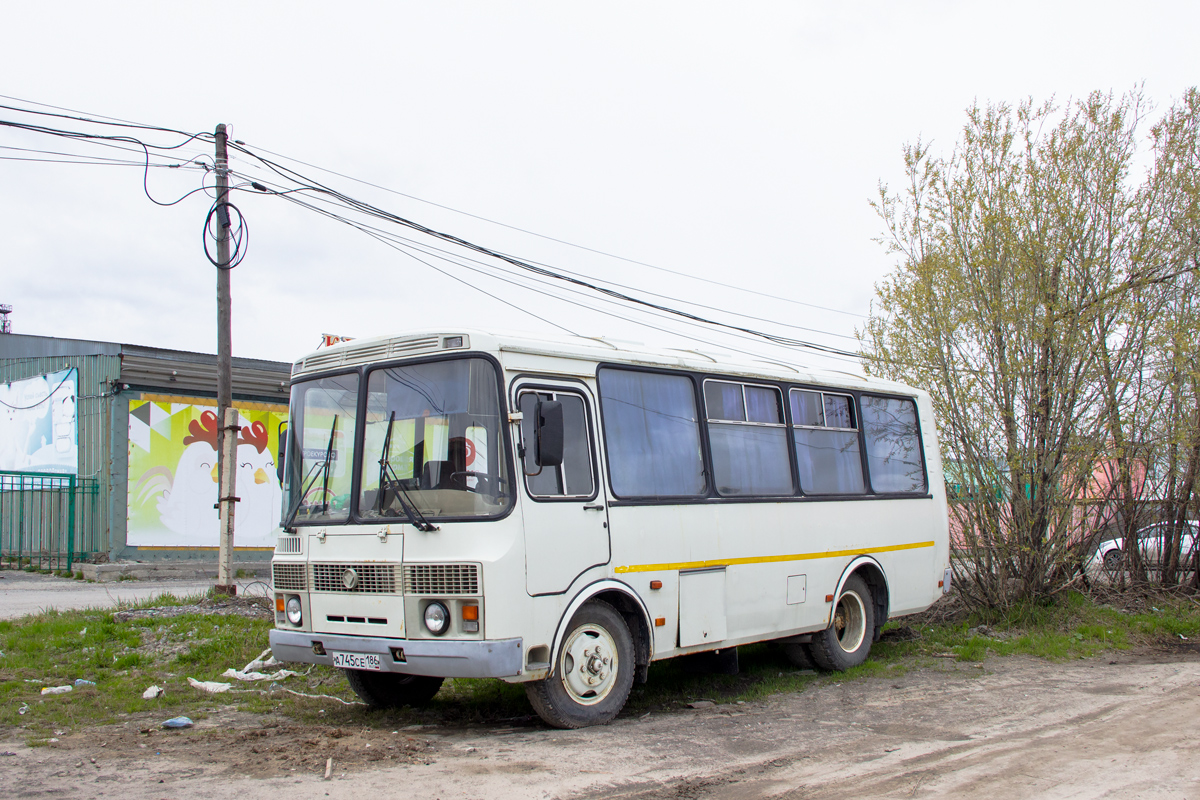 Ханты-Мансийский АО, ПАЗ-32053-07 № А 745 СЕ 186