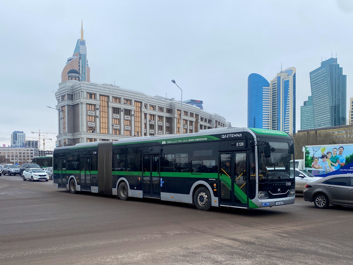 Астана, Yutong ZK6180BEVG (QazTehna) № E120