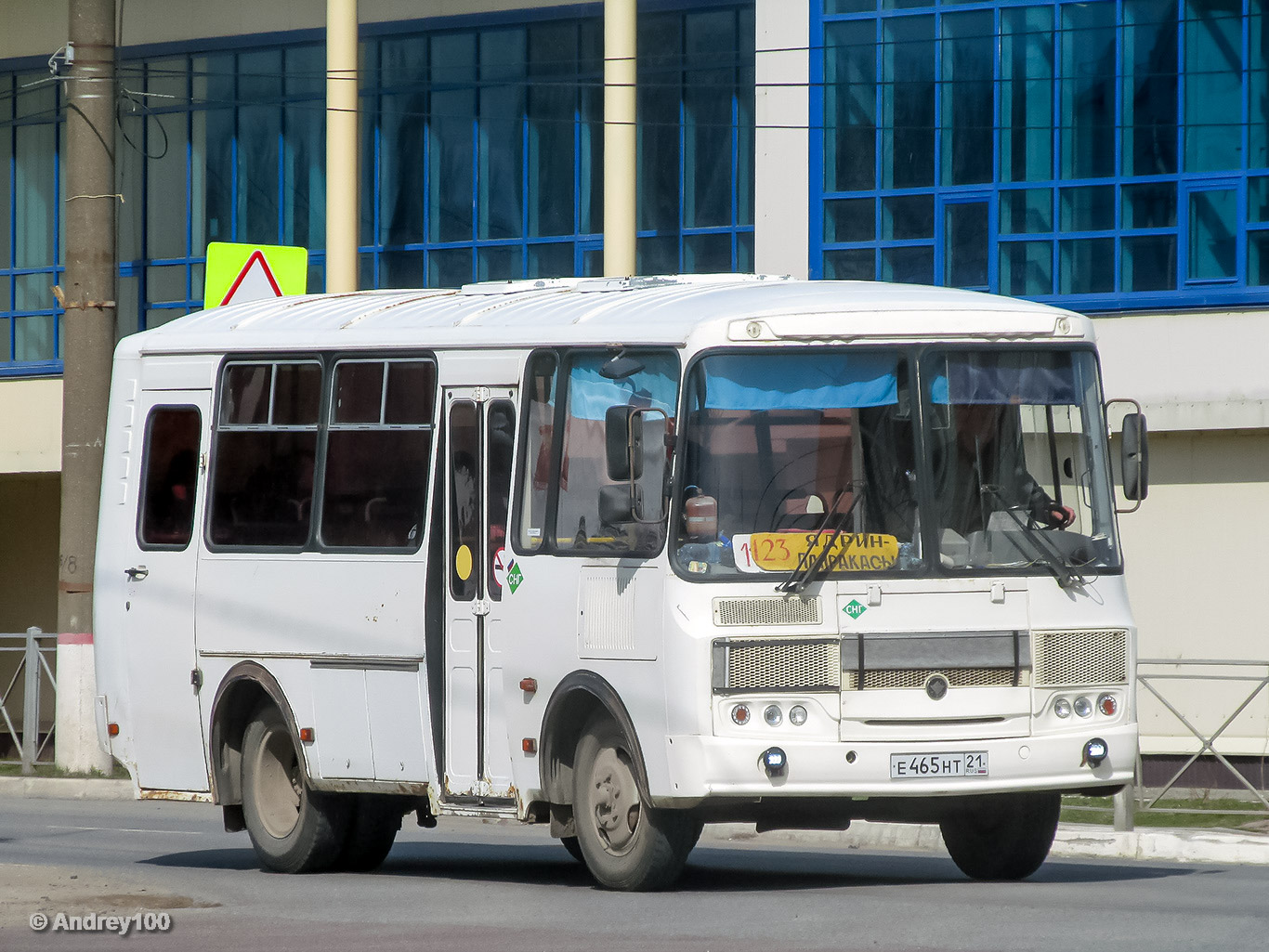 Чувашия, ПАЗ-32053 № Е 465 НТ 21