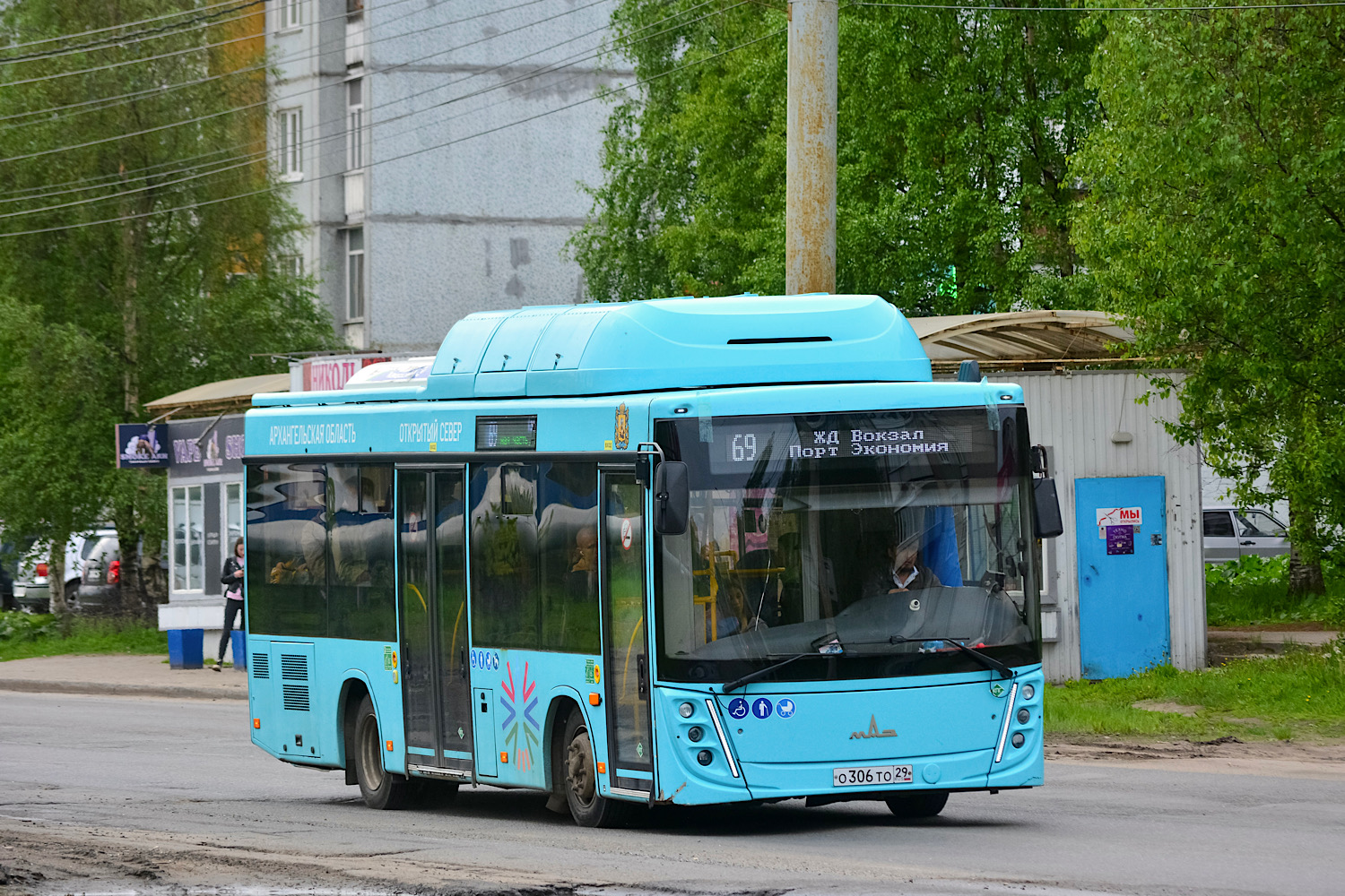 Архангельская область, МАЗ-206.948 № О 306 ТО 29