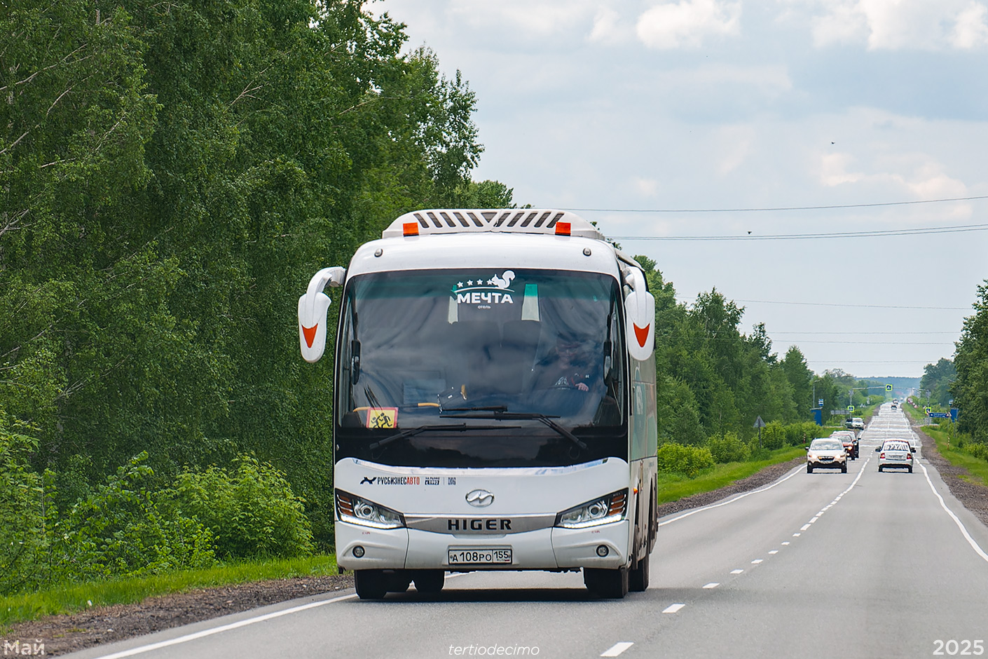 Омская область, Higer KLQ6812KQ № А 108 РО 155