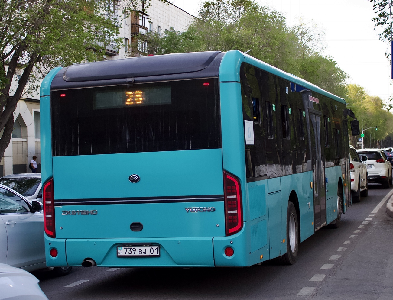 Карагандинская область, Yutong ZK6116HG (QazTehna) № 739 BJ 01