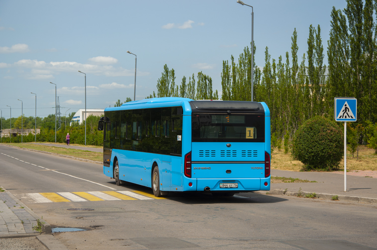 Павлодарская область, Yutong ZK6126HG (QazTehna) № 844 AY 14