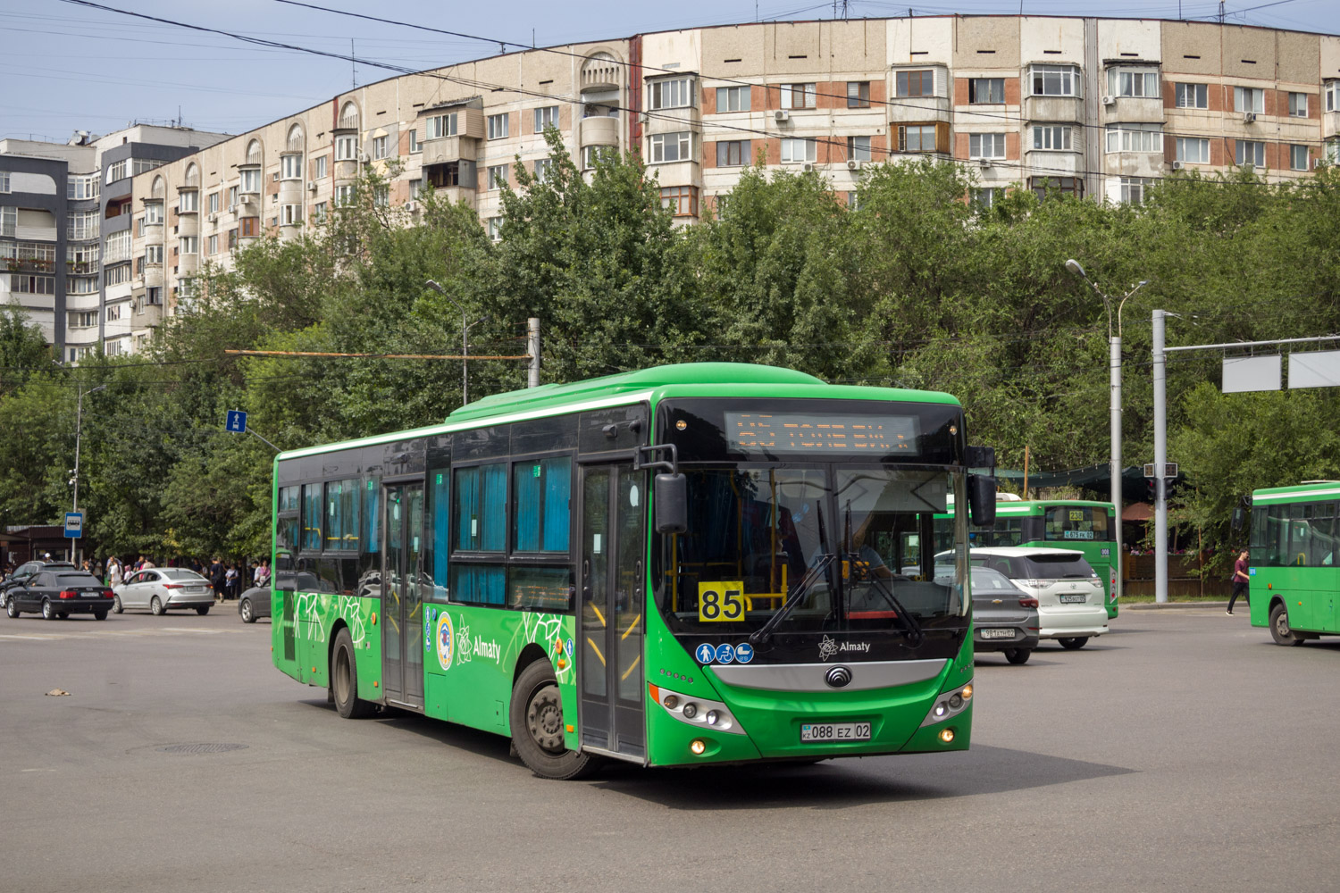 Алматы, Yutong ZK6118HGA (QazTehna) № 088 EZ 02