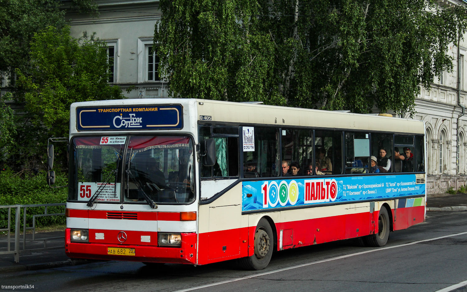 Алтайский край, Mercedes-Benz O405 № АВ 682 22