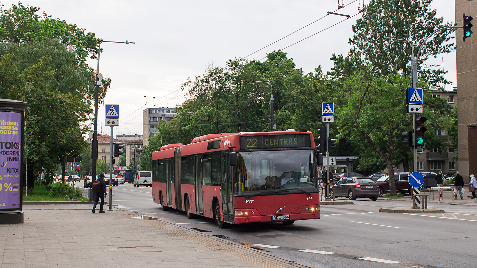 Литва, Volvo 7700A № 744
