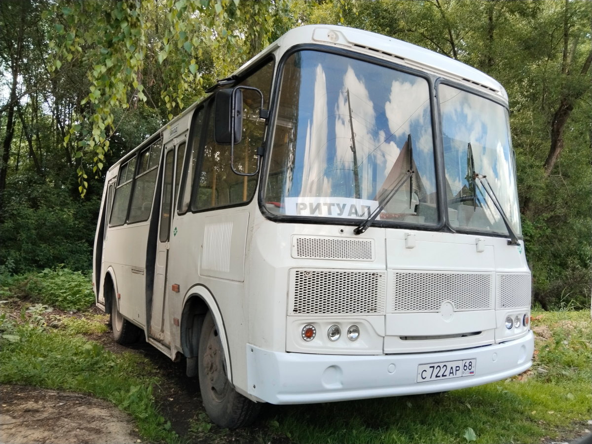 Тамбовская область, ПАЗ-32054 № С 722 АР 68