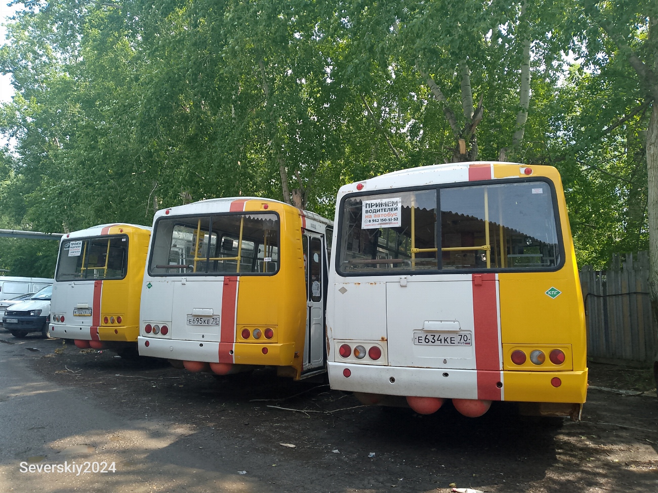 Томская область, ПАЗ-32054 № Е 634 КЕ 70