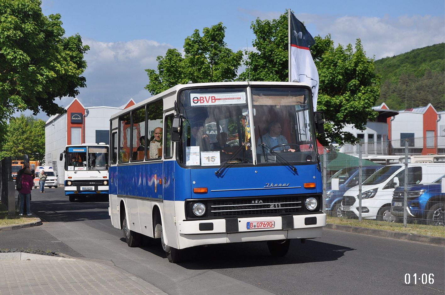 Берлин, Ikarus 211.51 № B 07690; Тюрингия — 8. Ikarus-Bus-Treffen in Deutschland — Meiningen 17.05.2025