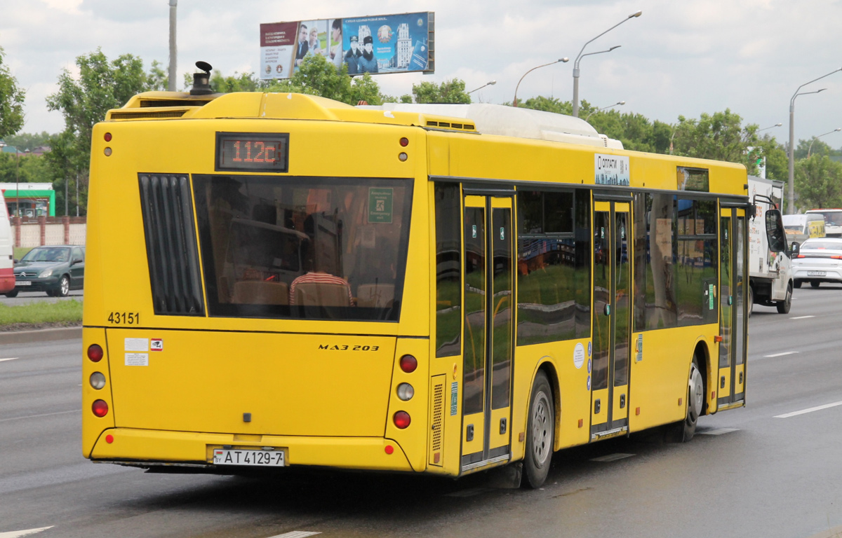 Минск, МАЗ-203.016 № 043151