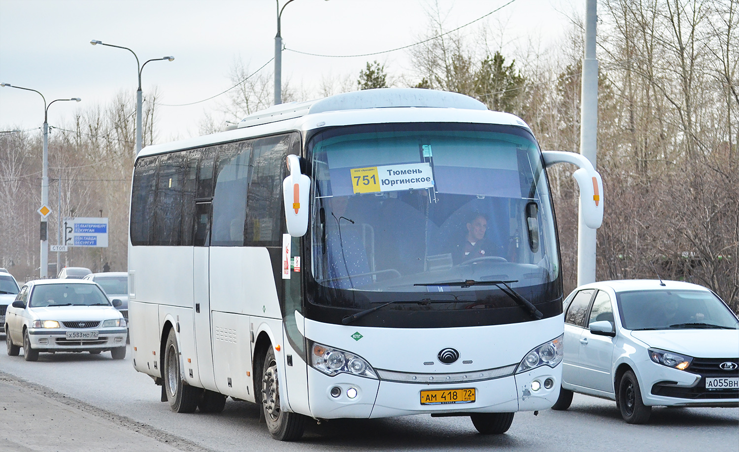 Тюменская область, Yutong ZK6938HB9 № АМ 418 72