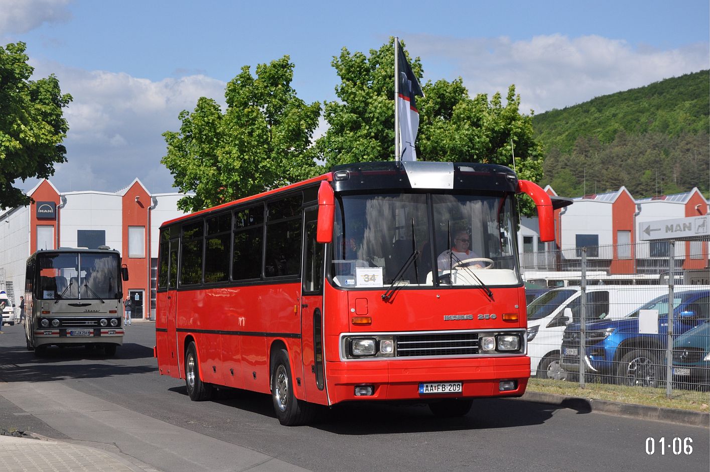 Венгрия, Ikarus 256.21H № AA FB-209; Тюрингия &mdash; 8. Ikarus-Bus-Treffen in Deutschland — Meiningen 17.05.2025