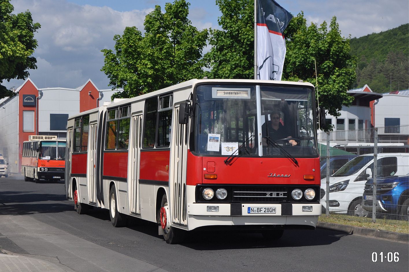 Бавария, Ikarus 280.08A № N-BF 280H; Тюрингия — 8. Ikarus-Bus-Treffen in Deutschland — Meiningen 17.05.2025