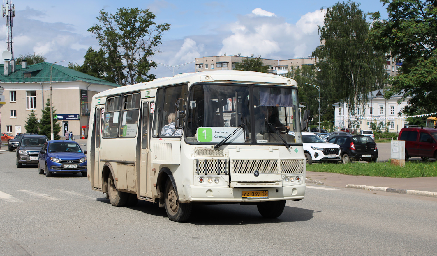 Удмуртия, ПАЗ-32054 № СА 039 18