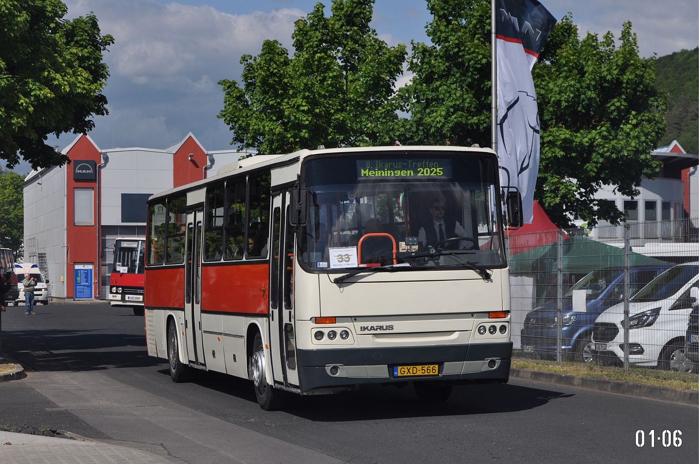 Венгрия, Ikarus C56.42 № GXD-566; Тюрингия — 8. Ikarus-Bus-Treffen in Deutschland — Meiningen 17.05.2025