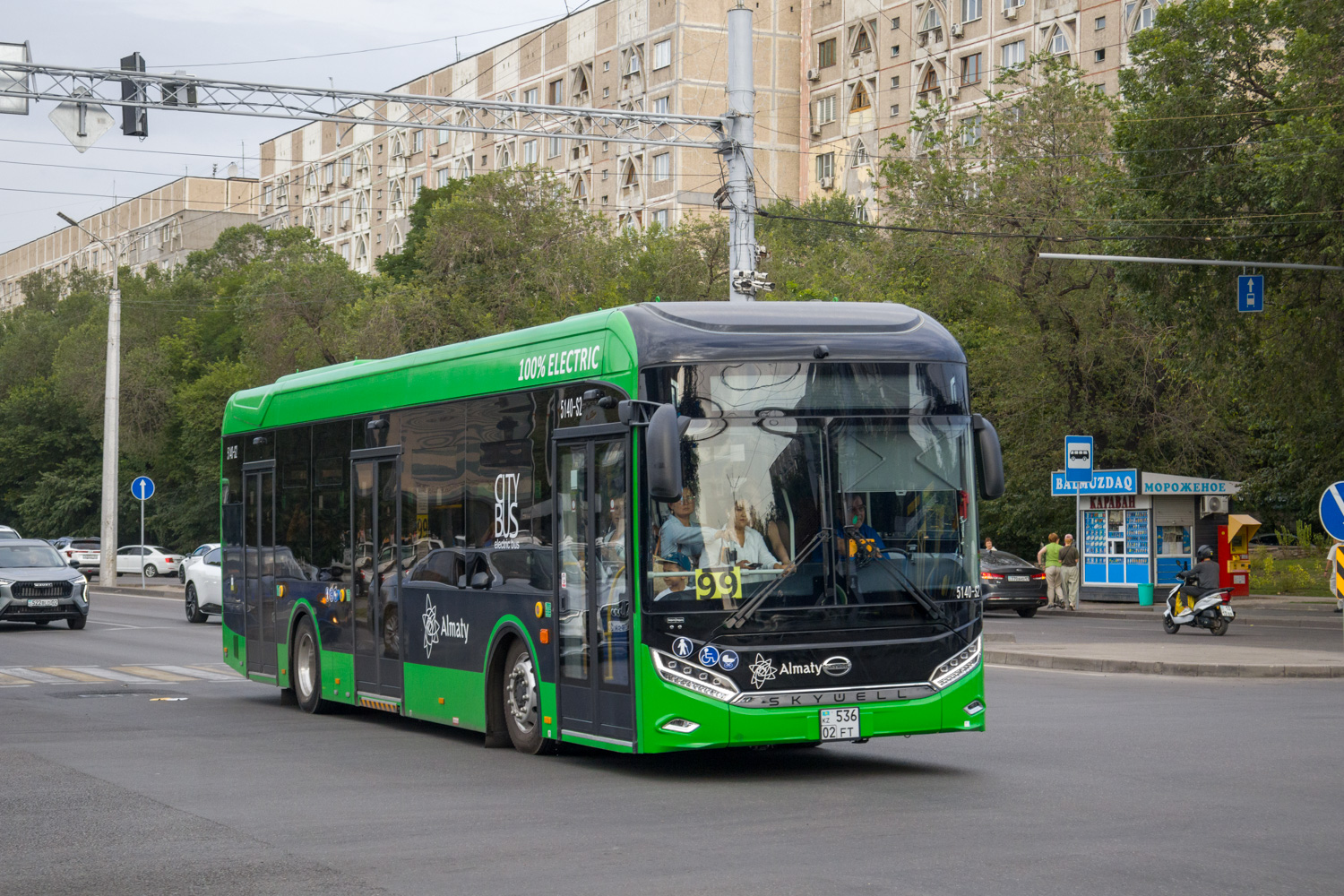 Алматы, Skywell NJL6128BEV (СемАЗ) № 5140-S2