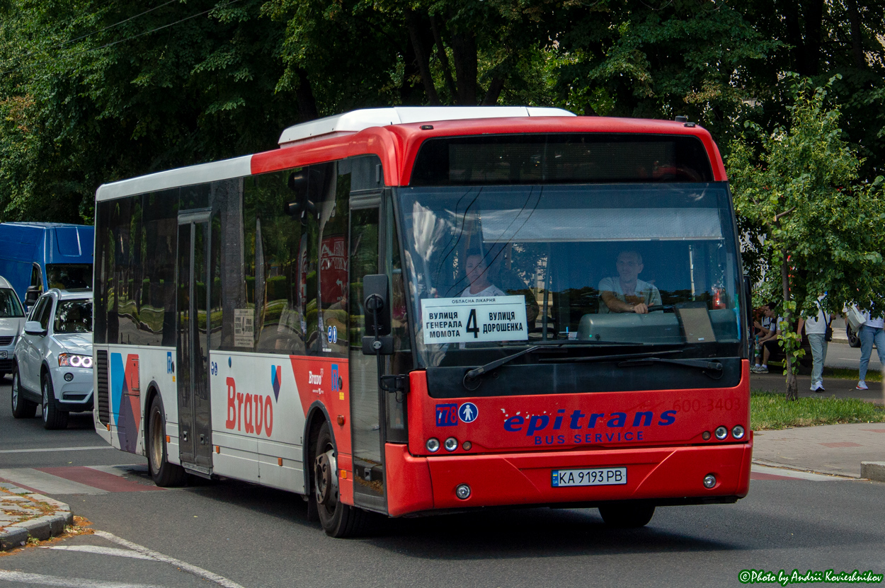 Черкасская область, VDL Berkhof Ambassador 200 № 778