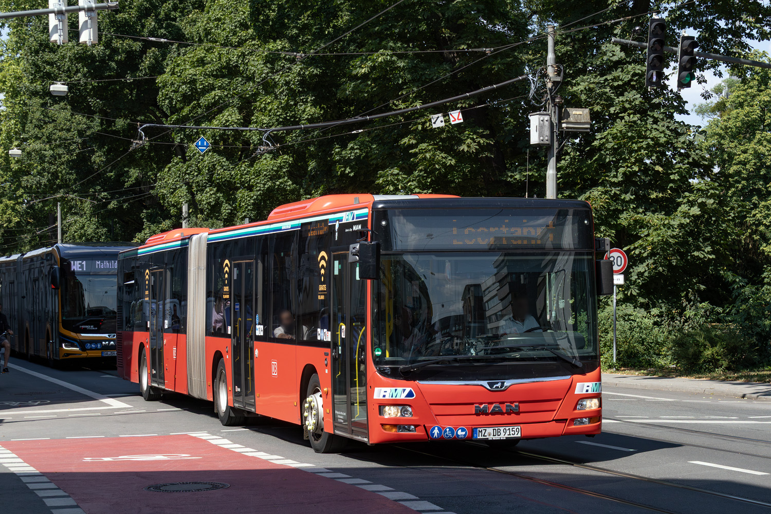 Рейнланд-Пфальц, MAN A23 Lion's City G NG363 № MZ-DB 9159; Гессен — Umleitungen · Heinerfest 2025 · Darmstadt · 03.07.2025 — 07.07.2025