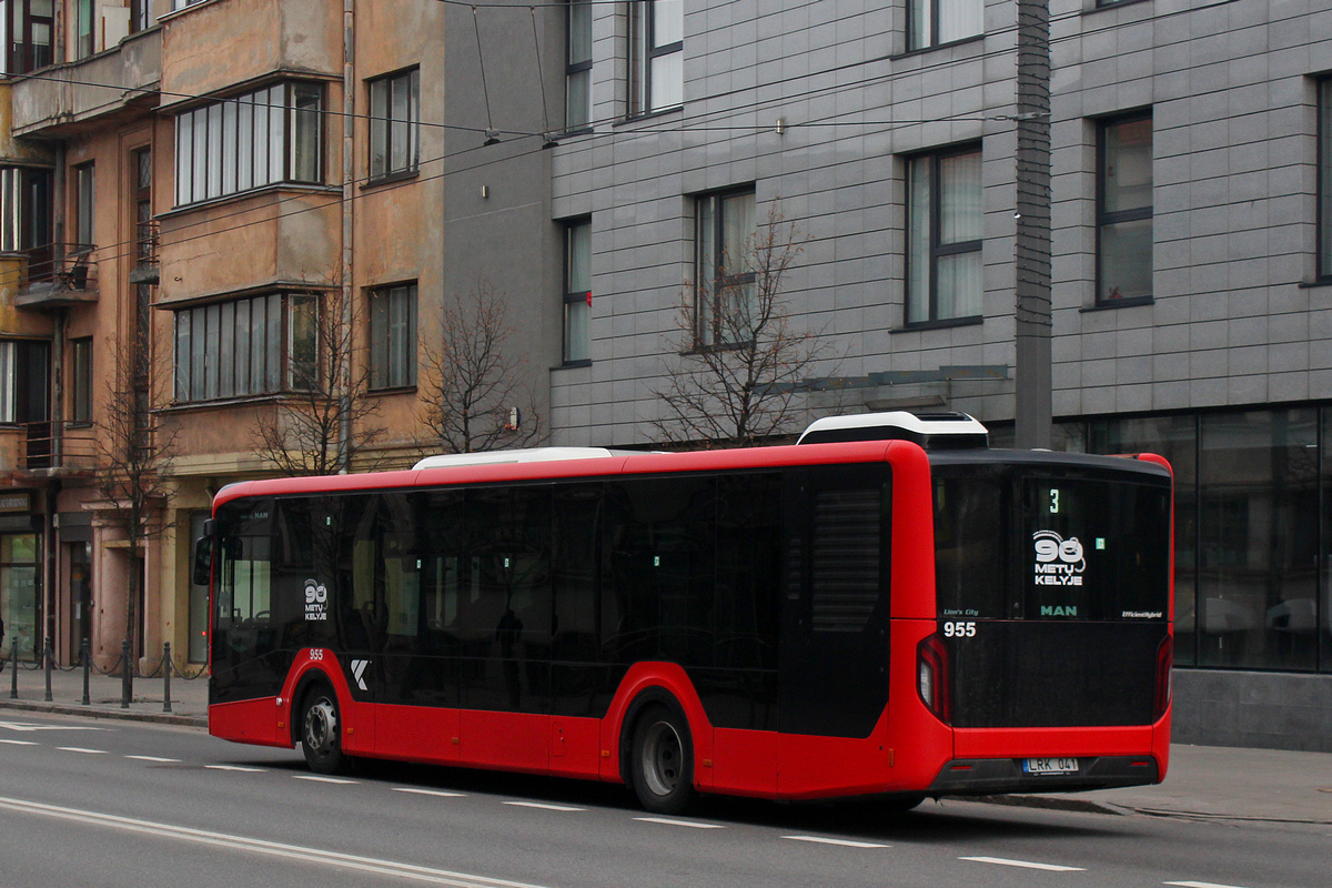 Литва, MAN 12C Lion's City 12 NL330 EfficientHybrid № 955