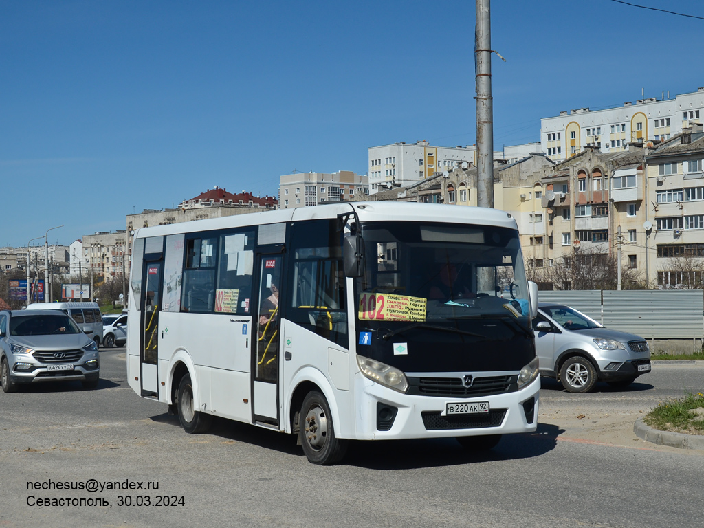 Севастополь, ПАЗ-320405-14 "Vector Next" № В 220 АК 92