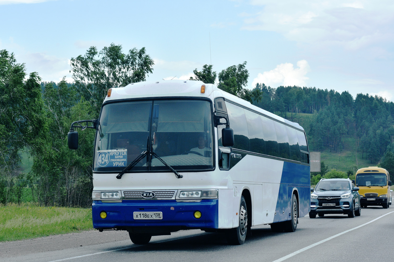 Иркутская область, Kia AM948 Granbird SD I Greenfield № Х 118 ЕХ 138