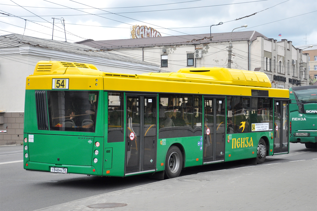 Пензенская область, МАЗ-203.948 № Т 848 МХ 58
