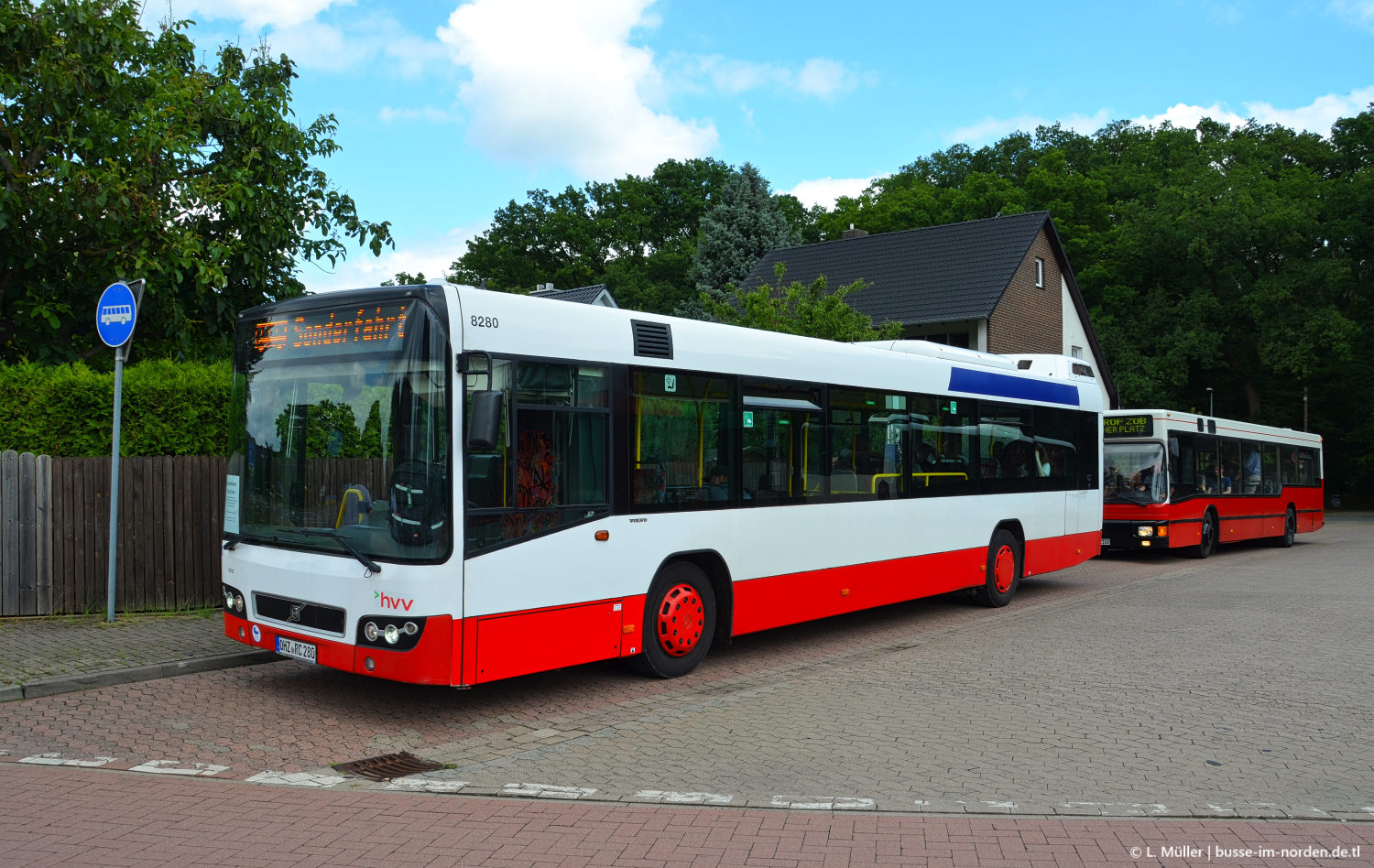 Нижняя Саксония, Volvo 7700 № 280; Нижняя Саксония — Bustreffen Wehmingen Hannoversches Straßenbahnmuseum 13.07.2025