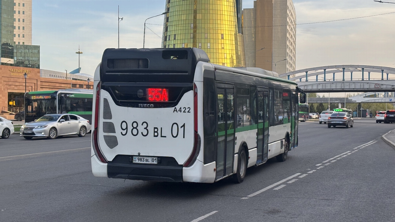 Астана, IVECO Urbanway 12M (СарыаркаАвтоПром) № A422