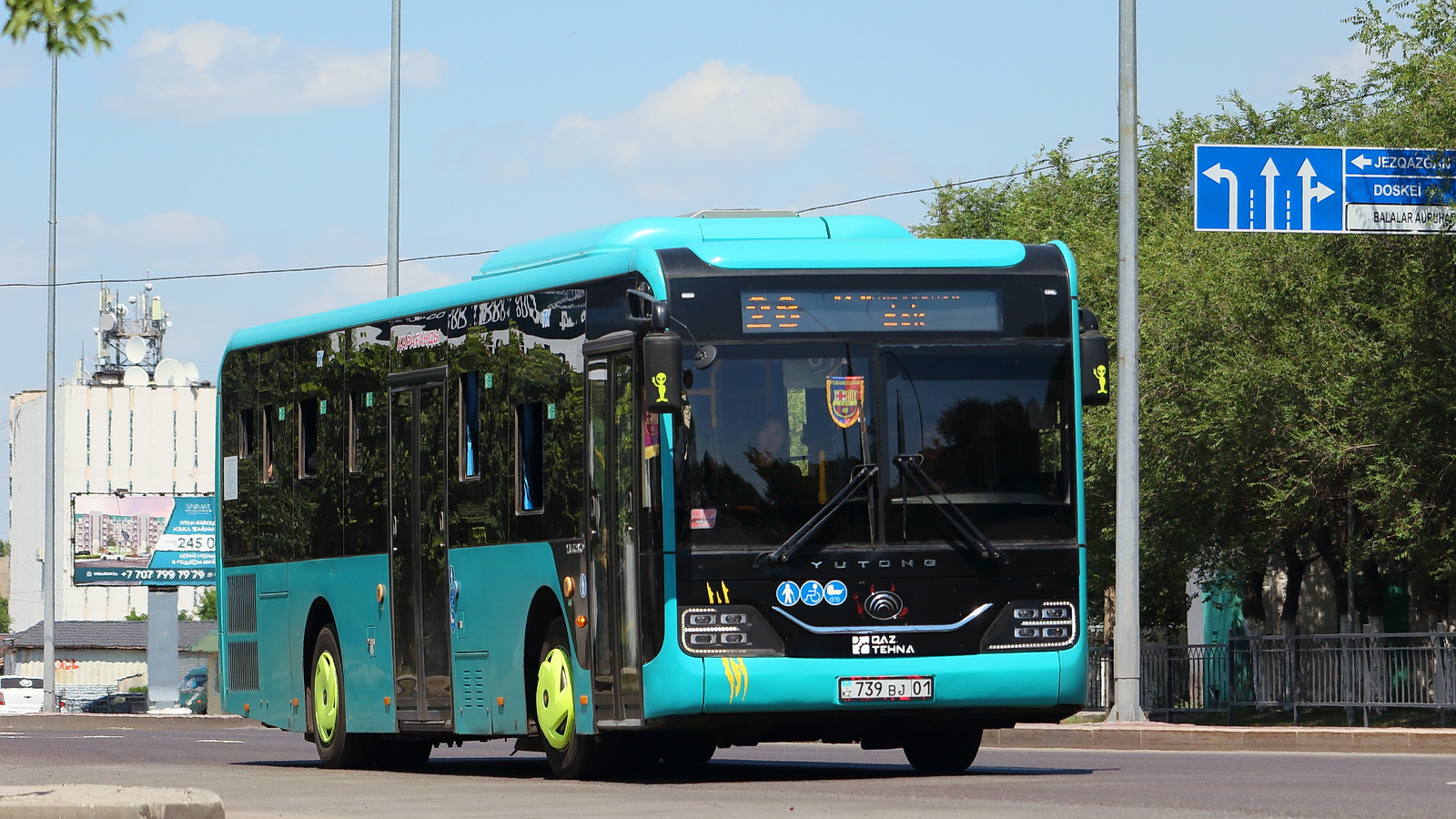 Карагандинская область, Yutong ZK6116HG (QazTehna) № 739 BJ 01