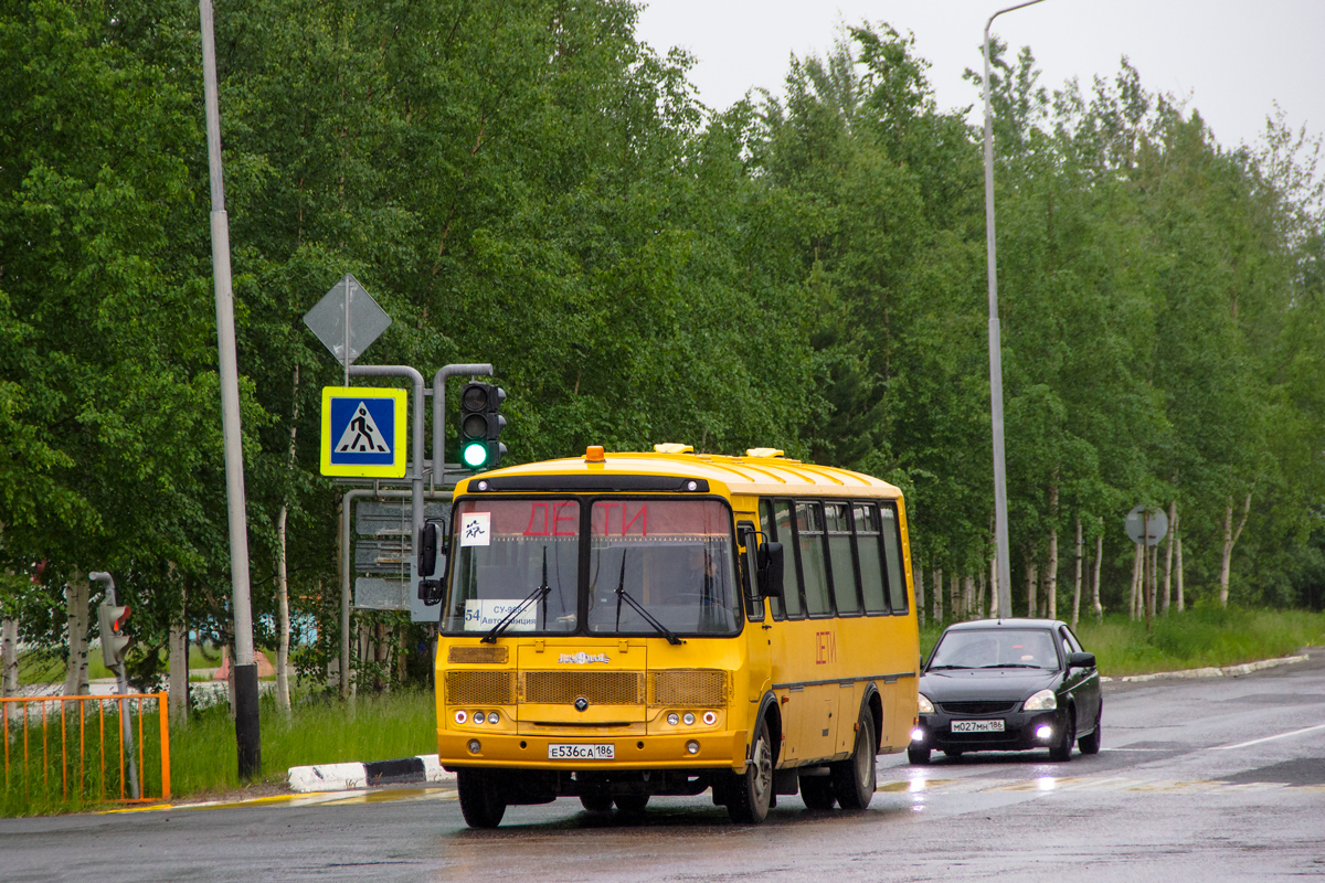 Ханты-Мансийский АО, ПАЗ-423470-04 № Е 536 СА 186