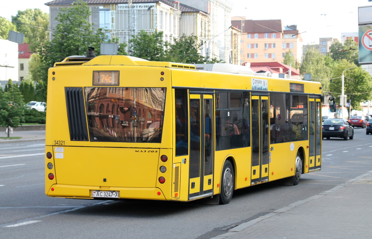 Минск, МАЗ-203.069 № 034321