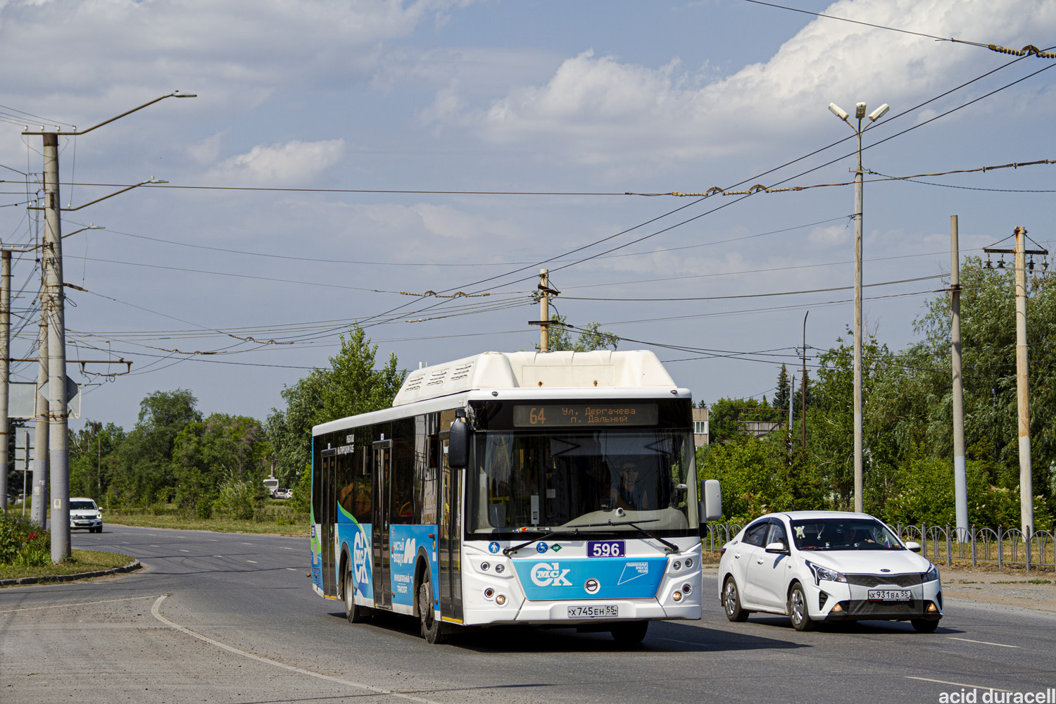 Omsk region, LiAZ-5292.67 (CNG) # 596