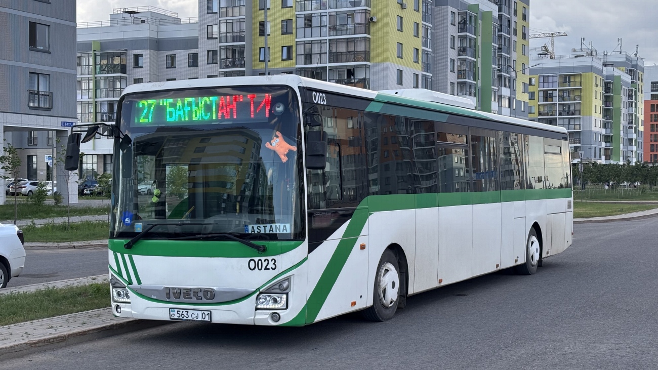 Астана, IVECO Crossway LE 13M (СарыаркаАвтоПром) № O023