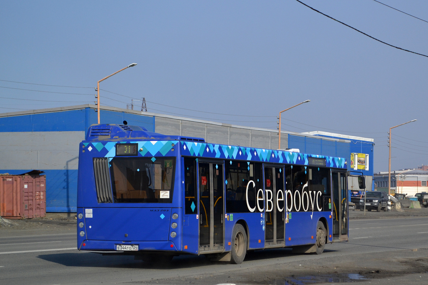 Красноярский край, МАЗ-203.047 № Е 344 ТО 124