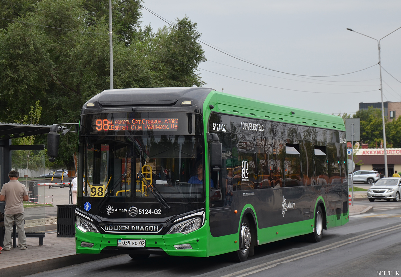 Алматы, Golden Dragon XML6125CE (Hyundai Trans Auto) № 5124-G2