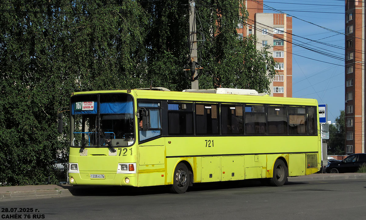 Ярославская область, ЛиАЗ-5256.23-01 (ГолАЗ) № 721
