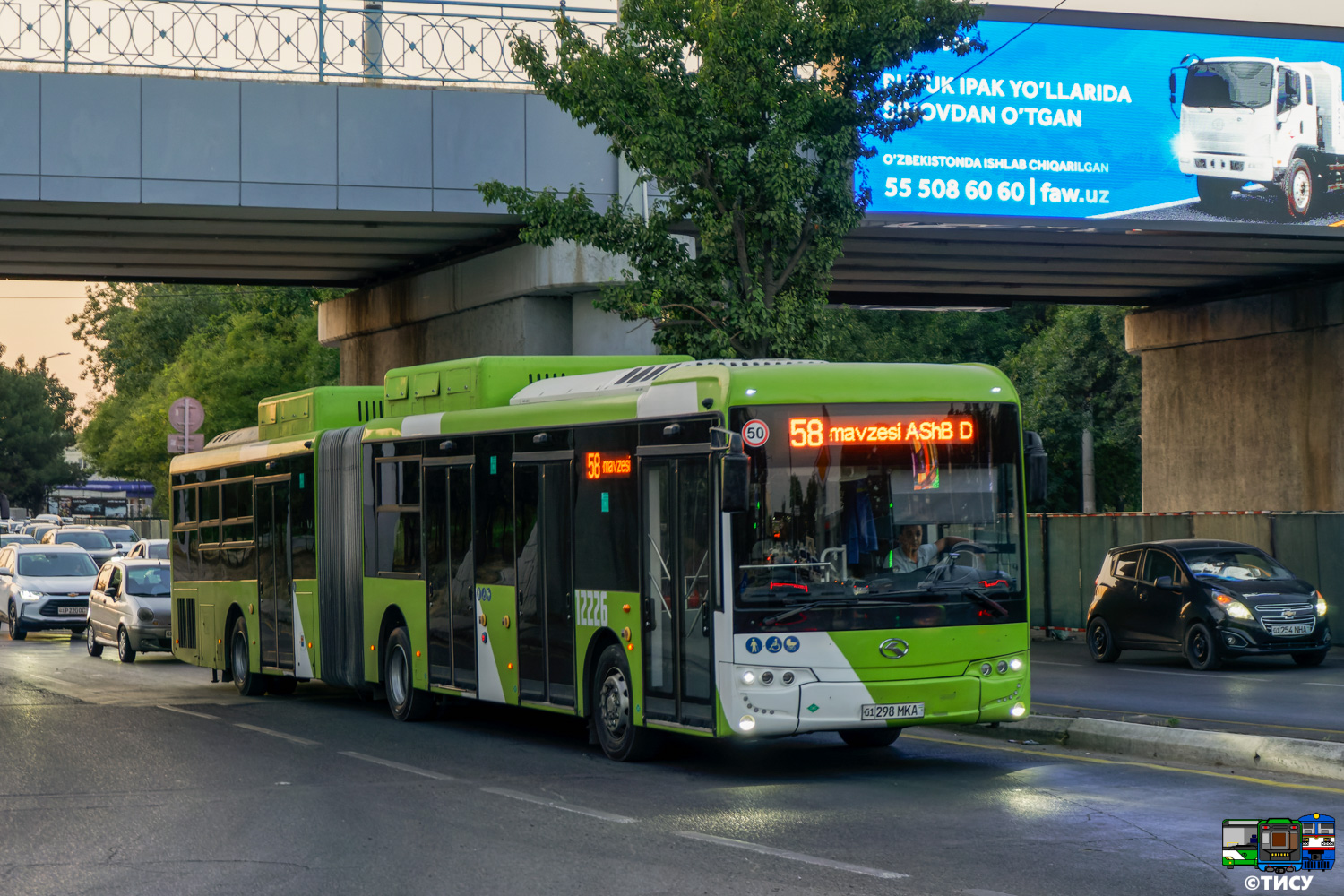 Узбекистан, King Long XMQ6180G № 12226