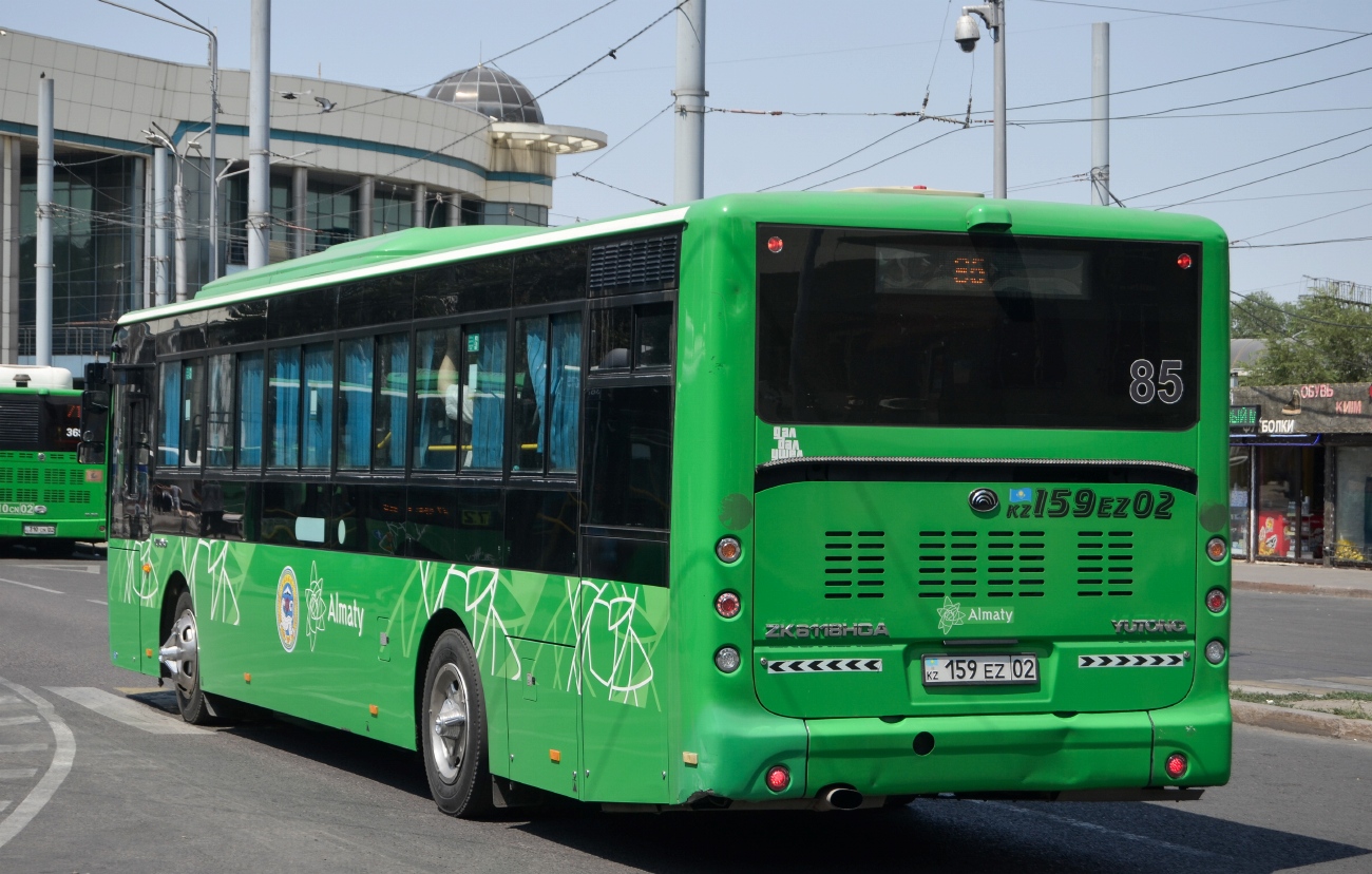 Алматы, Yutong ZK6118HGA (QazTehna) № 159 EZ 02