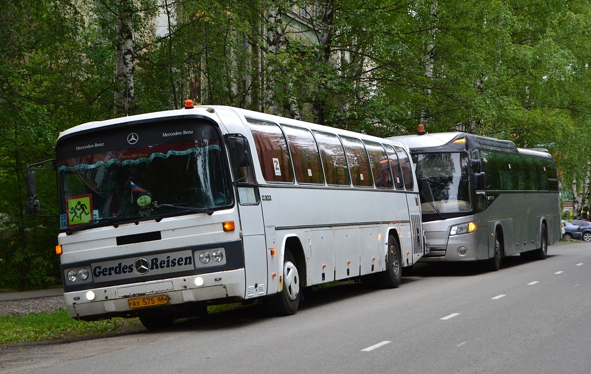 Свердловская область, Mercedes-Benz O303-15KHP-A № АХ 575 66