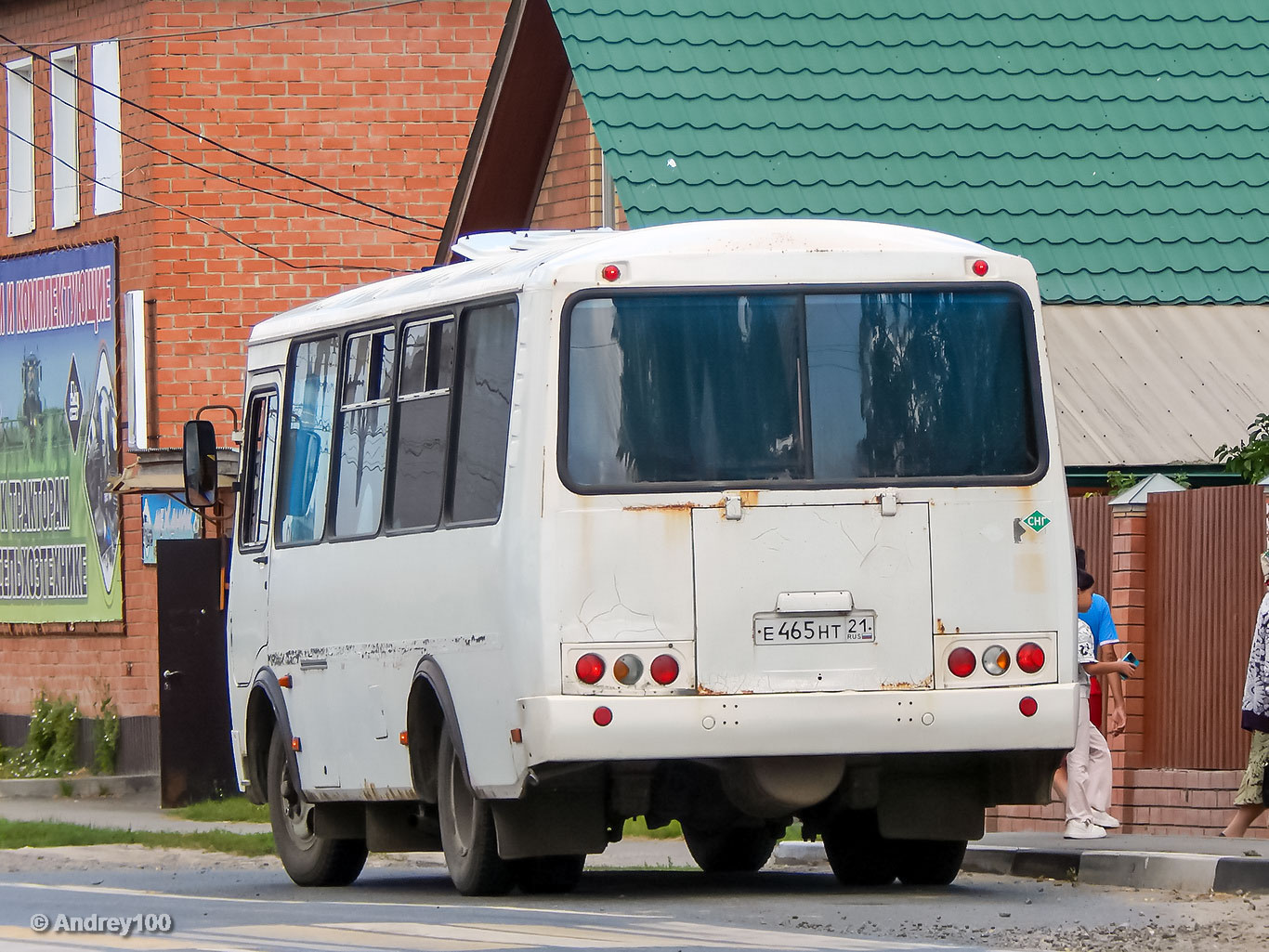 Чувашия, ПАЗ-32053 № Е 465 НТ 21