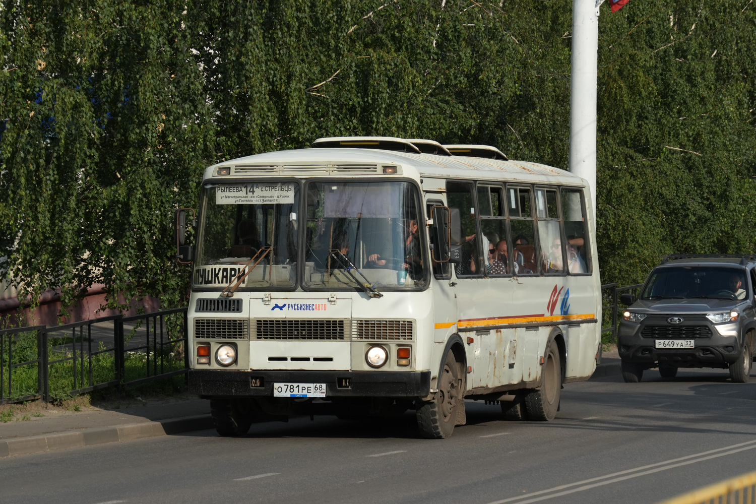 Тамбовская область, ПАЗ-4234 № О 781 РЕ 68