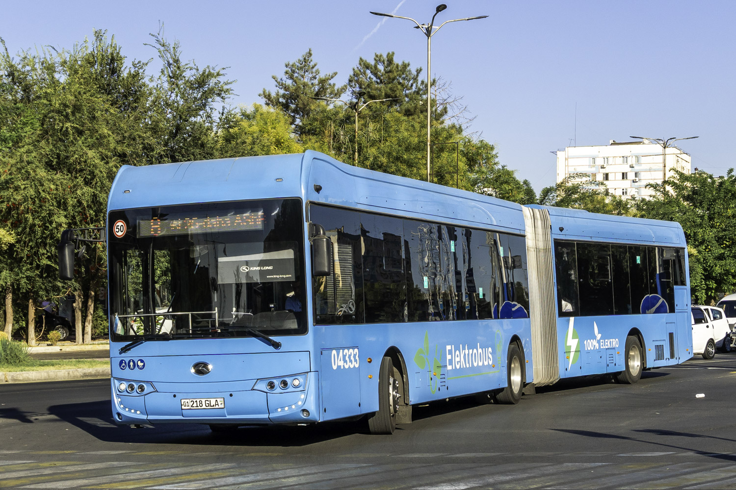 Узбекистан, King Long XMQ6180BGWBEV № 04333