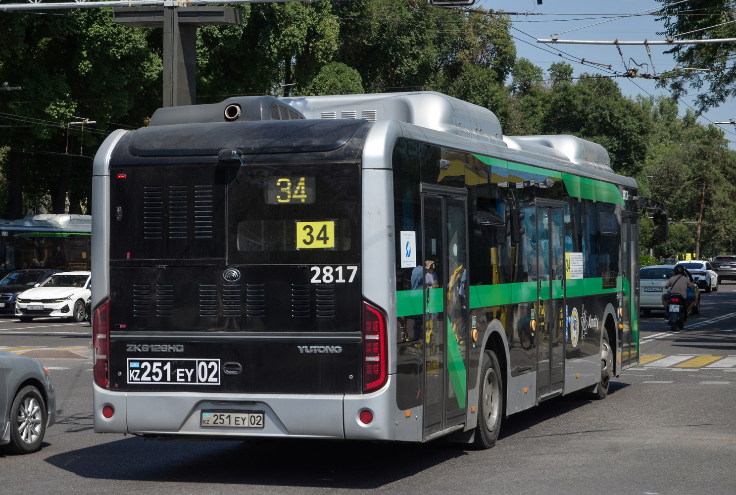 Алматы, Yutong ZK6126HG (QazTehna) № 2817