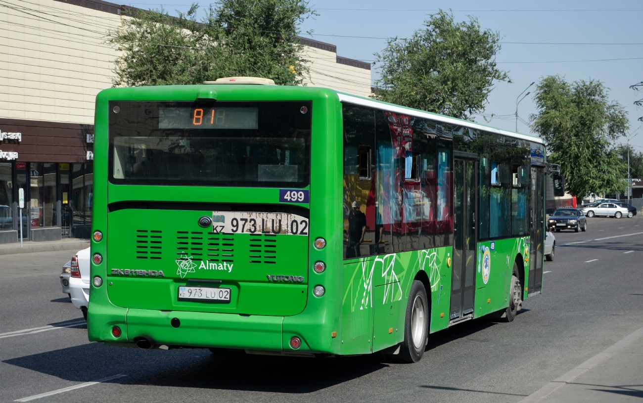 Алматы, Yutong ZK6118HGA № 499