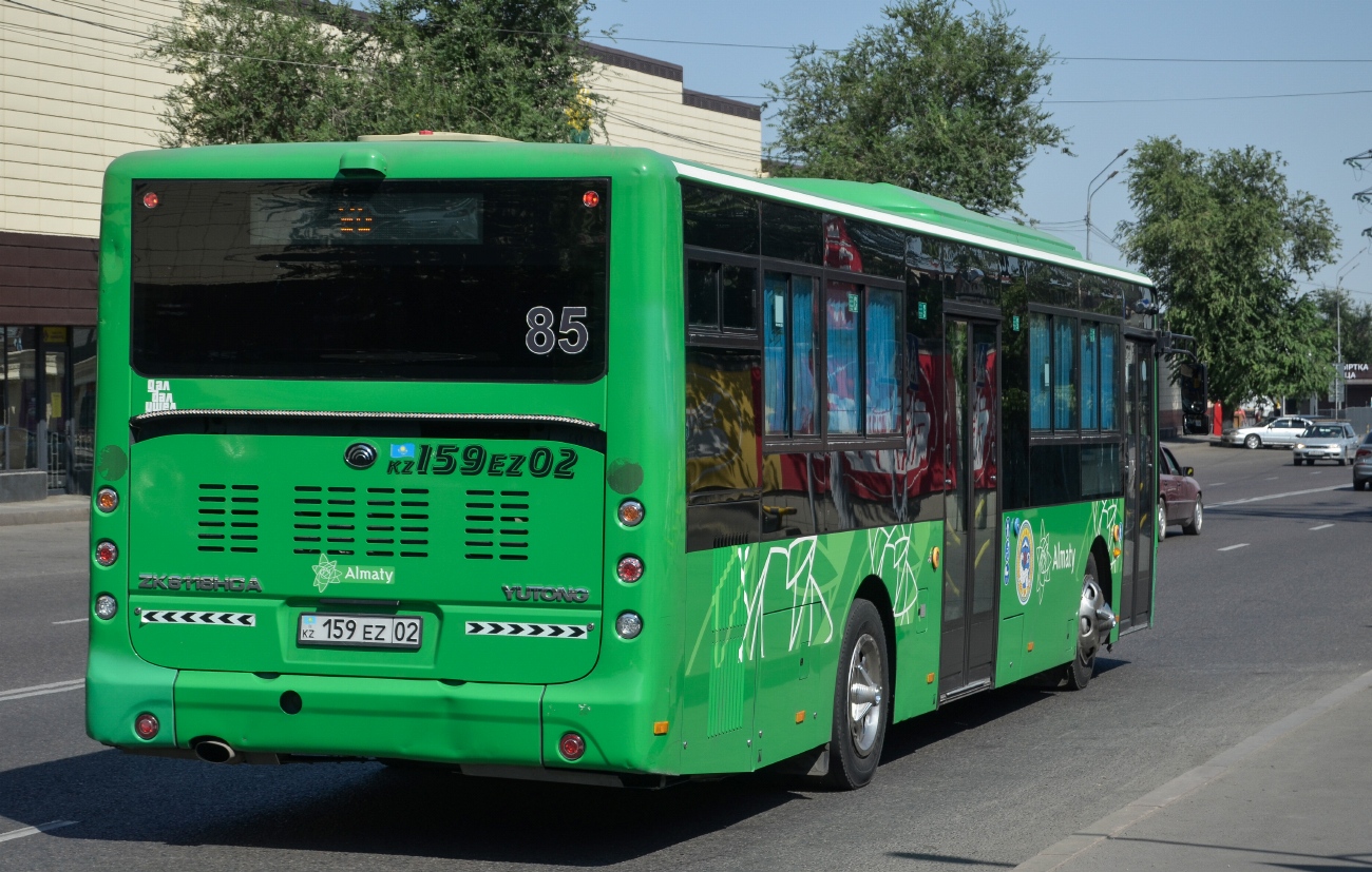 Алматы, Yutong ZK6118HGA (QazTehna) № 159 EZ 02