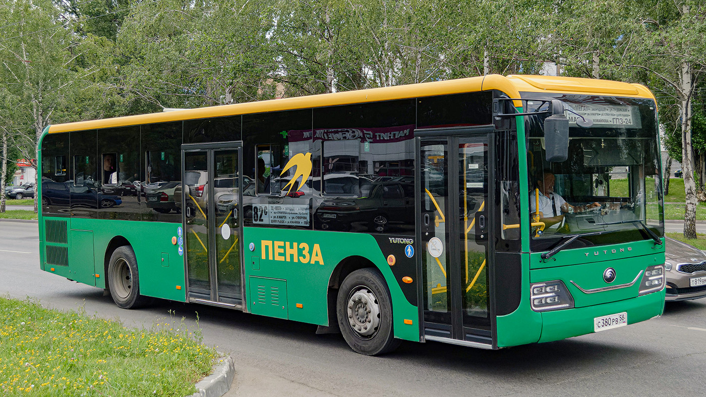 Пензенская область, Yutong ZK6116HG № С 380 РВ 58