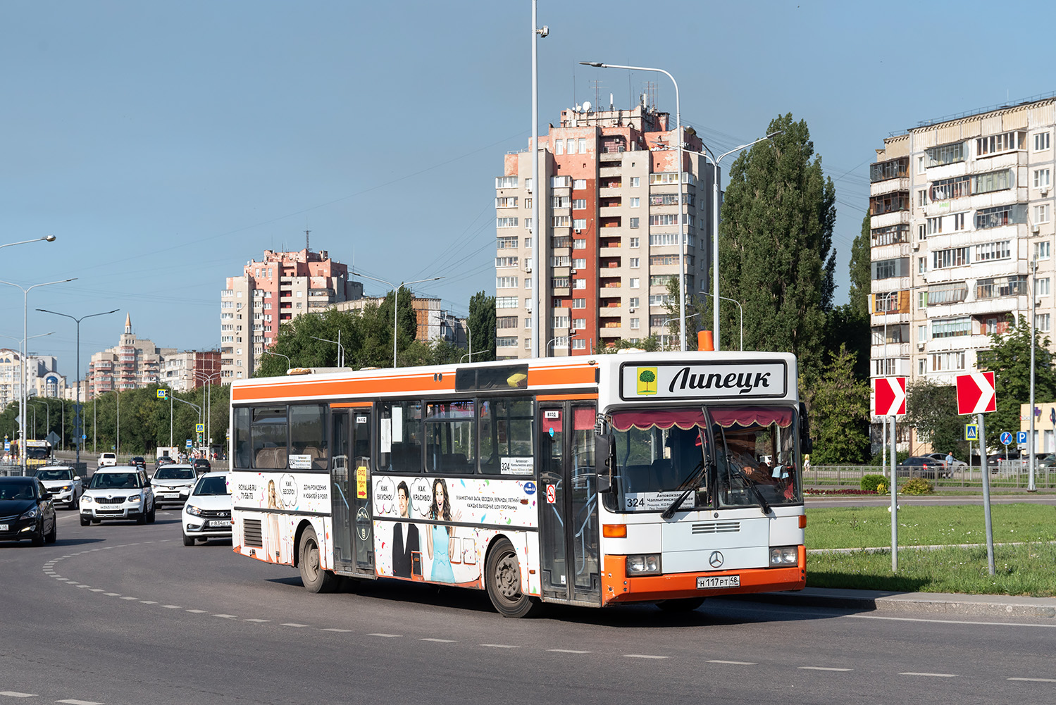 Липецкая область, Mercedes-Benz O405 № Н 117 РТ 48