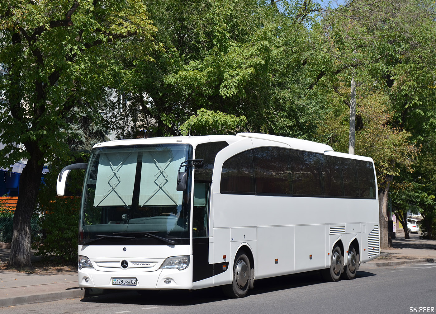 Алматы, Mercedes-Benz Travego II M 16RHD facelift № 178 JRA 02